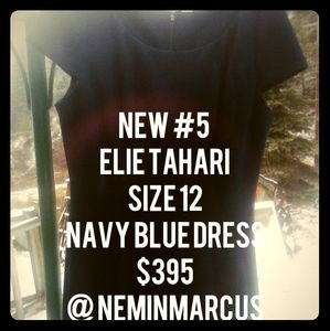 Elie Tahari -Navy Dress